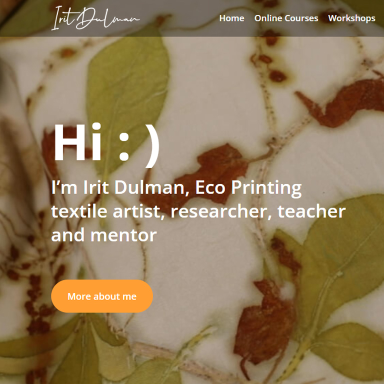 Irit Dulman Eco printing expert