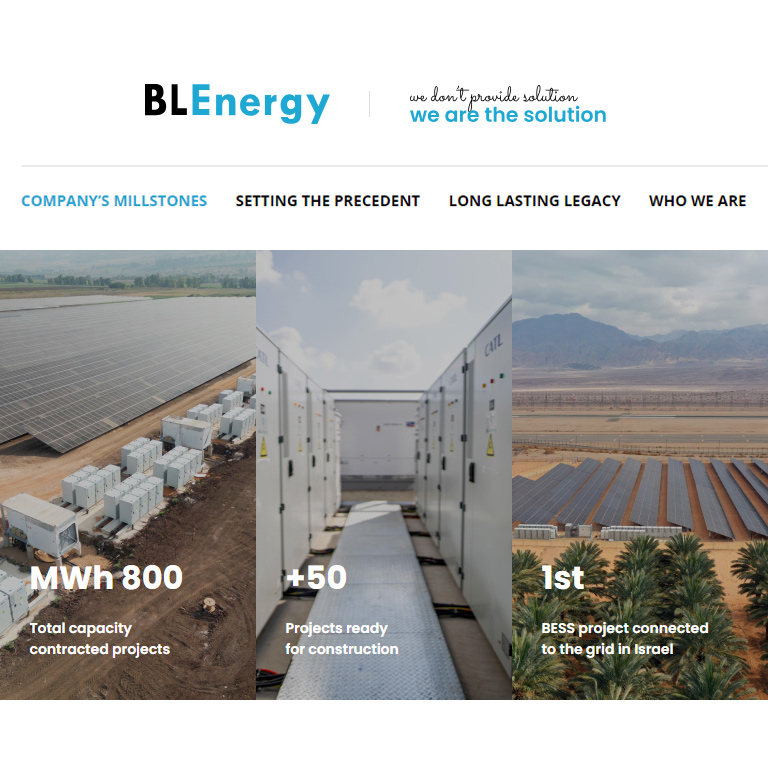 BLEnergy אחסון אנרגיה חכם